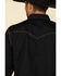 Image #5 - Wrangler Retro Premium Men's Solid Long Sleeve Western Shirt , Black, hi-res