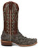 Image #2 - Dan Post Men's Araprima Exotic Pirarucu Western Boots - Square Toe, Grey, hi-res