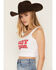 Image #2 - White Crow Women's Howdy Lover Graphic Tank, White, hi-res