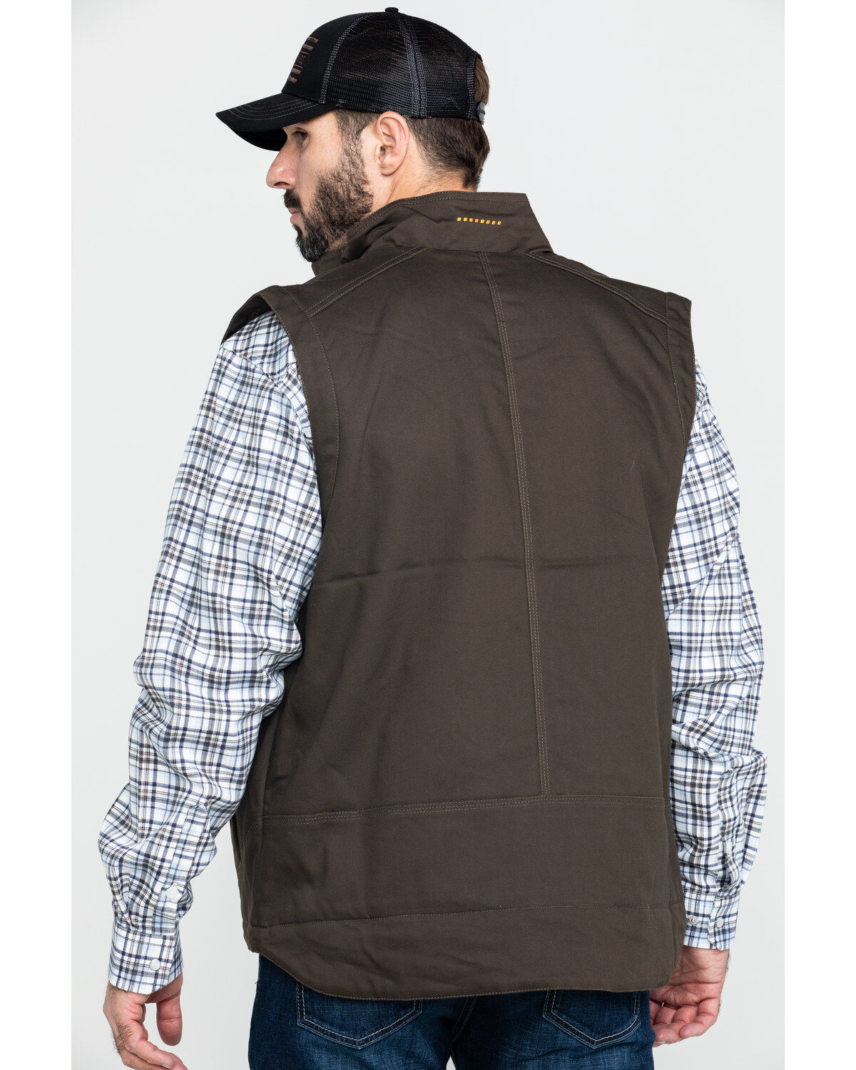 Image #2 - Ariat Men's Rebar Duracanvas Work Vest - Big & Tall, Loden, hi-res