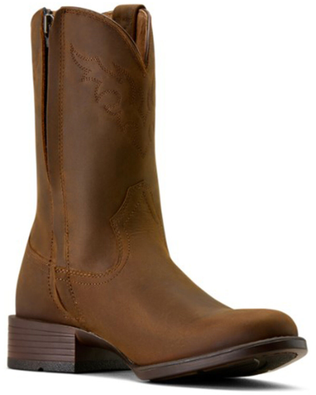 Ariat Men's Sonoro Western Roper Boots - Round Toe, Brown, hi-res