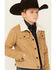 Image #3 - Wrangler Boys' Sherpa Lined Corduroy Jacket, Tan, hi-res