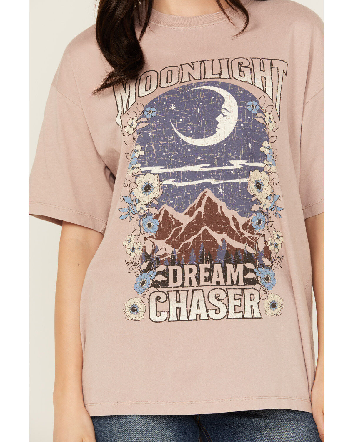 Image #3 - Cleo + Wolf Women's Boyfriend Short Sleeve Graphic Tee, Bark, hi-res