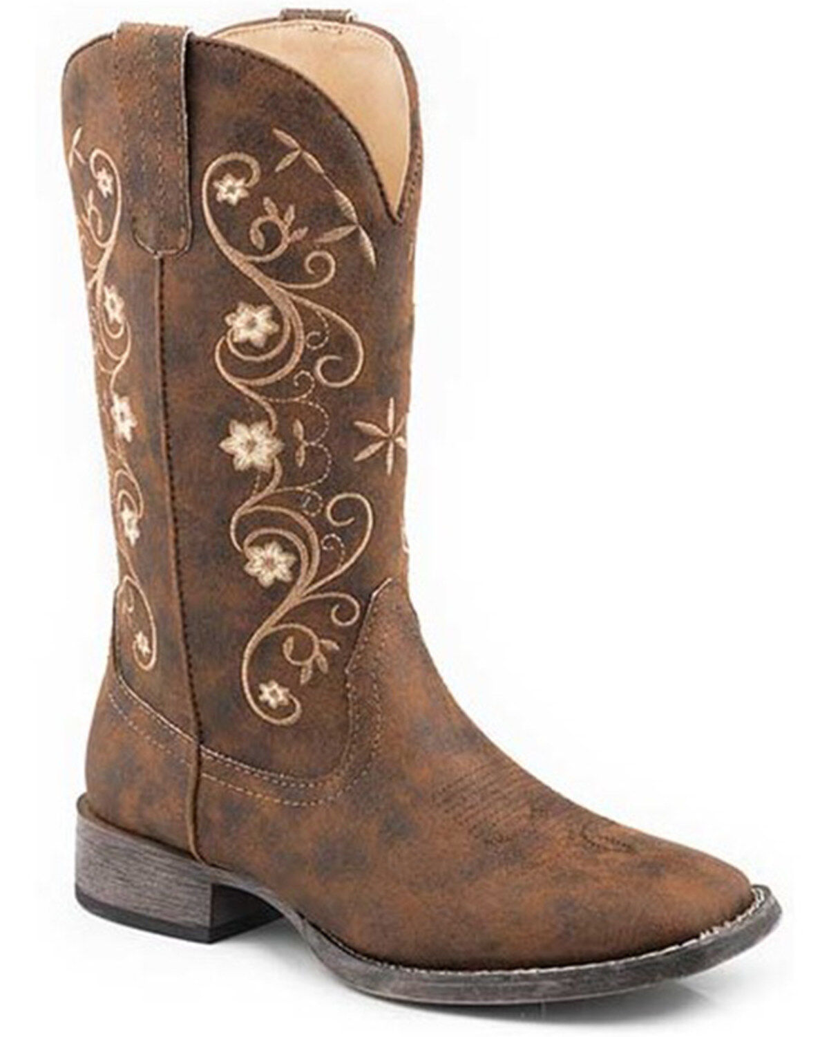 Image #1 - Roper Women's Bailey Western Boots - Square Toe, Brown, hi-res