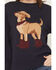 Image #3 - Wishlist Women's Cowboy Dog Sweater, Navy, hi-res