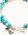 Image #3 - Paige Wallace Women's Heart Charm Mixed Turquoise Chip Bracelet, Turquoise, hi-res