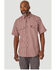 Image #1 - Wrangler Riggs Men's Performance Forman Plaid Short Sleeve Button Down Work Shirt , Red/white/blue, hi-res