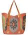 Image #1 - Scully Women's Woven Suede Trim Handbag, Multi, hi-res