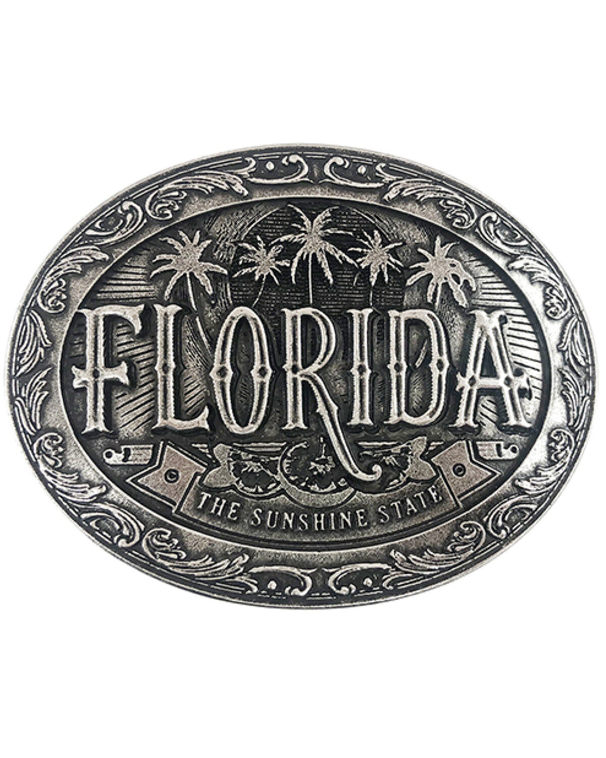 Cody James Florida Heritage Buckle, Silver, hi-res