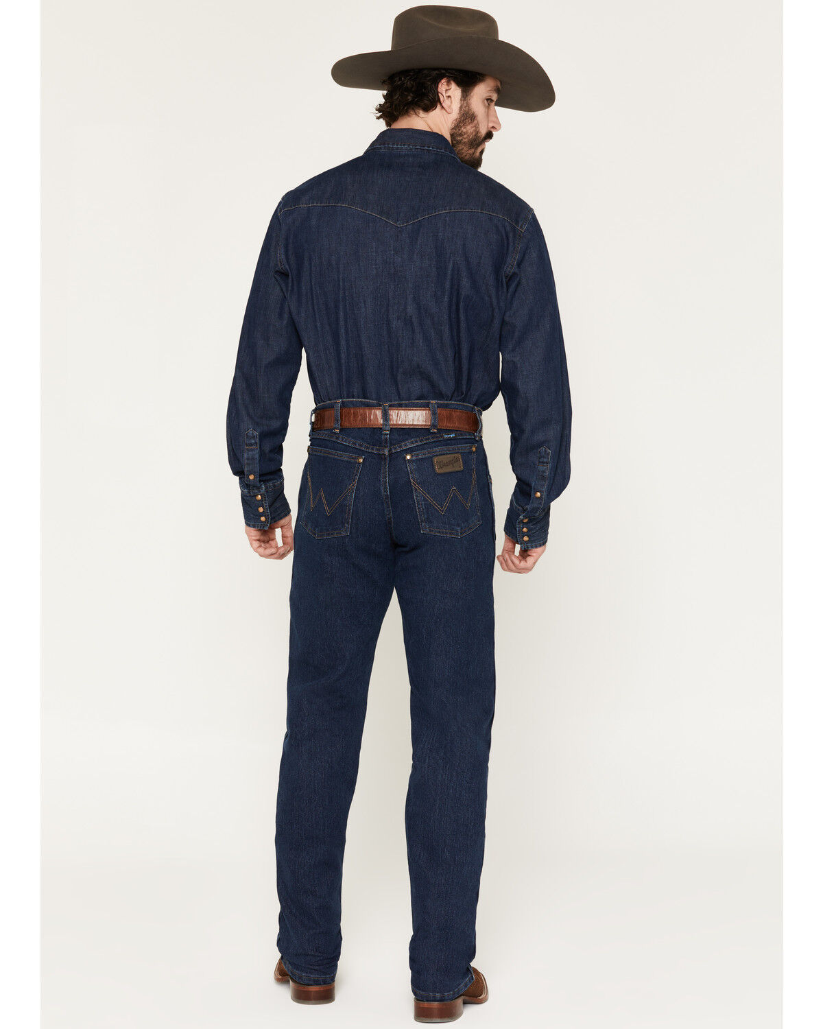 Image #3 - Wrangler Men's Premium Performance Cowboy Cut&reg; Advanced Comfort Wicking Stretch Denim Jeans, Indigo, hi-res