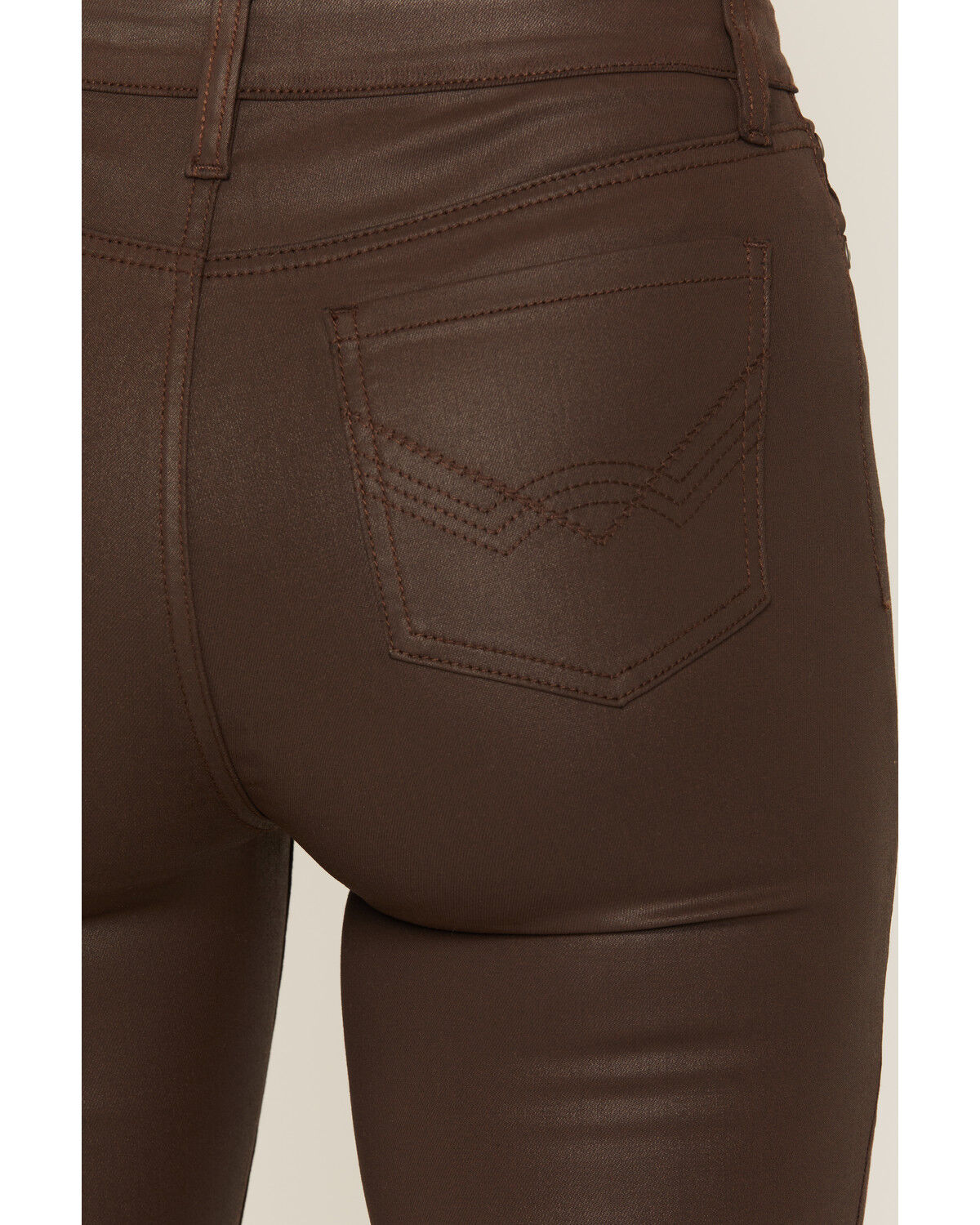 Image #4 - Idyllwind Women's Legend High Rise Coated Bootcut Jeans, Cognac, hi-res