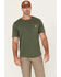 Image #1 - Carhartt Men's Re-Engineered Relaxed Fit Lightweight Short Sleeve Garment Dyed Pocket T-Shirt, Forest Green, hi-res