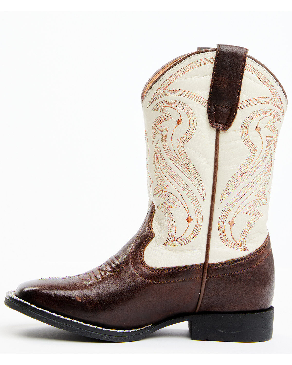 Image #3 - RANK 45&reg; Boys' Austin Western Boots - Broad Square Toe, Ivory, hi-res