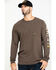 Image #1 - Ariat Men's Moss Green Rebar Cotton Strong Long Sleeve Work Shirt - Big & Tall, Moss Green, hi-res