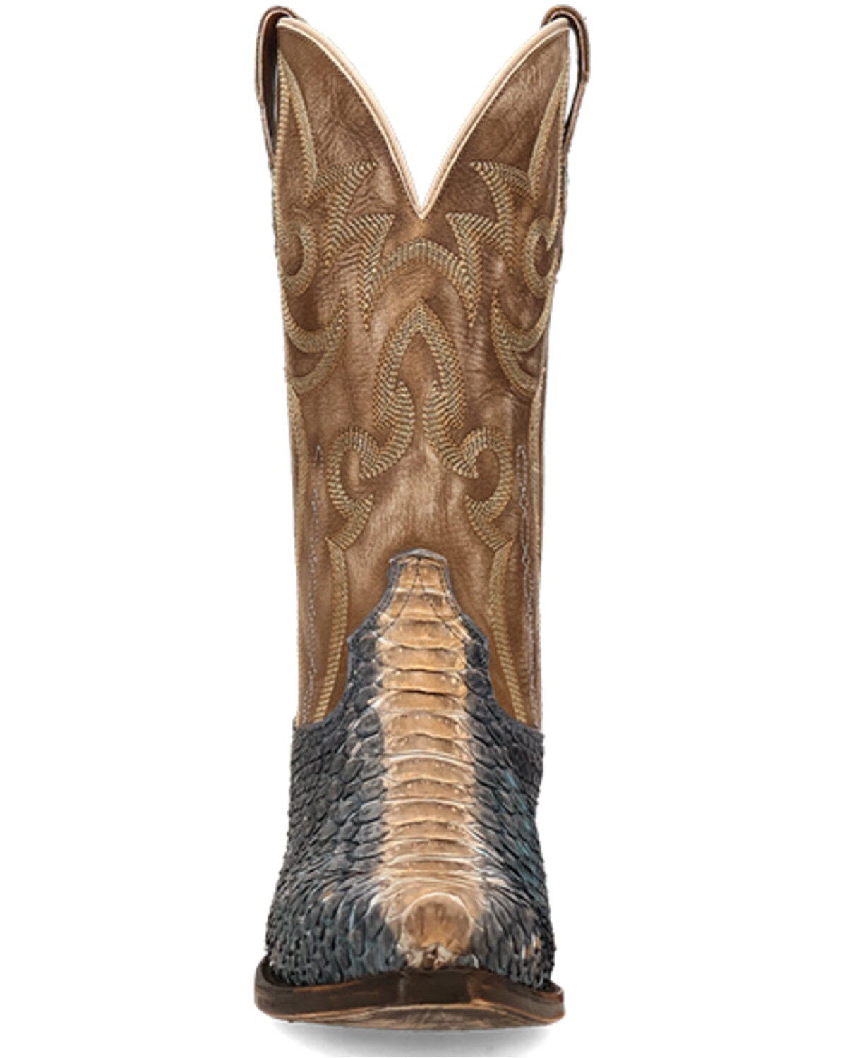 Image #4 - Dan Post Men's Stryker Exotic Python Western Boots - Snip Toe, Grey, hi-res