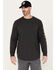 Image #2 - Hawx Men's Logo Long Sleeve Work T-Shirt , Black, hi-res