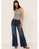 Image #2 - Cleo + Wolf Women's Southwestern Print Relaxed Strappy Tank Top, Blue, hi-res