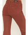 Image #4 - Shyanne Women's High Rise Tulip Hem Super Flare Jeans, Chestnut, hi-res