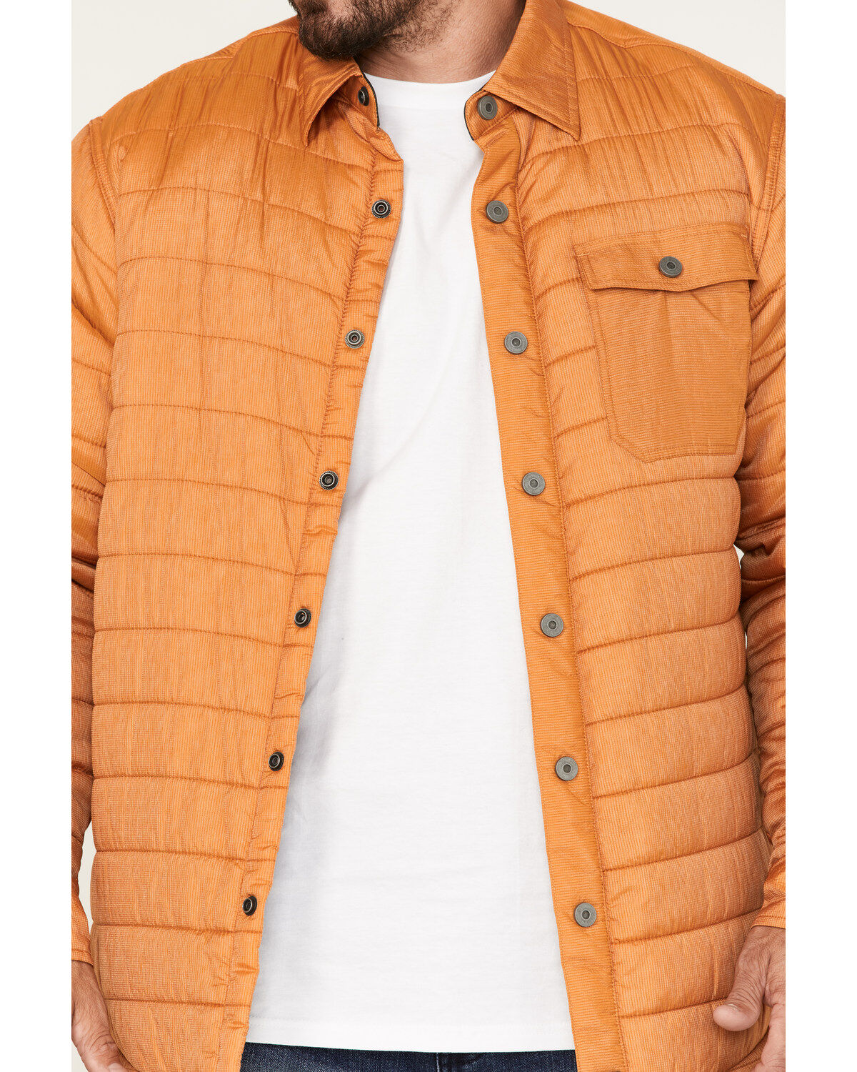Image #3 - Dakota Grizzly Men's Lucas Quilted Lightweight Fleece Lined Jacket, Mustard, hi-res