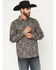 Image #1 - Moonshine Spirit&reg; Men's High Strung Paisley Print Long Sleeve Snap Western Shirt, Dark Brown, hi-res
