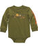 Image #1 - Carhartt Infant Boys' Camp Scene Long Sleeve Onesie , Green, hi-res