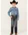 Image #1 - Rock & Roll Denim Boys' Dark Vintage Wash Stretch Bootcut Jeans , Blue, hi-res