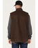 Image #4 - Hawx Men's Weathered Sherpa Lined Work Vest, Dark Brown, hi-res