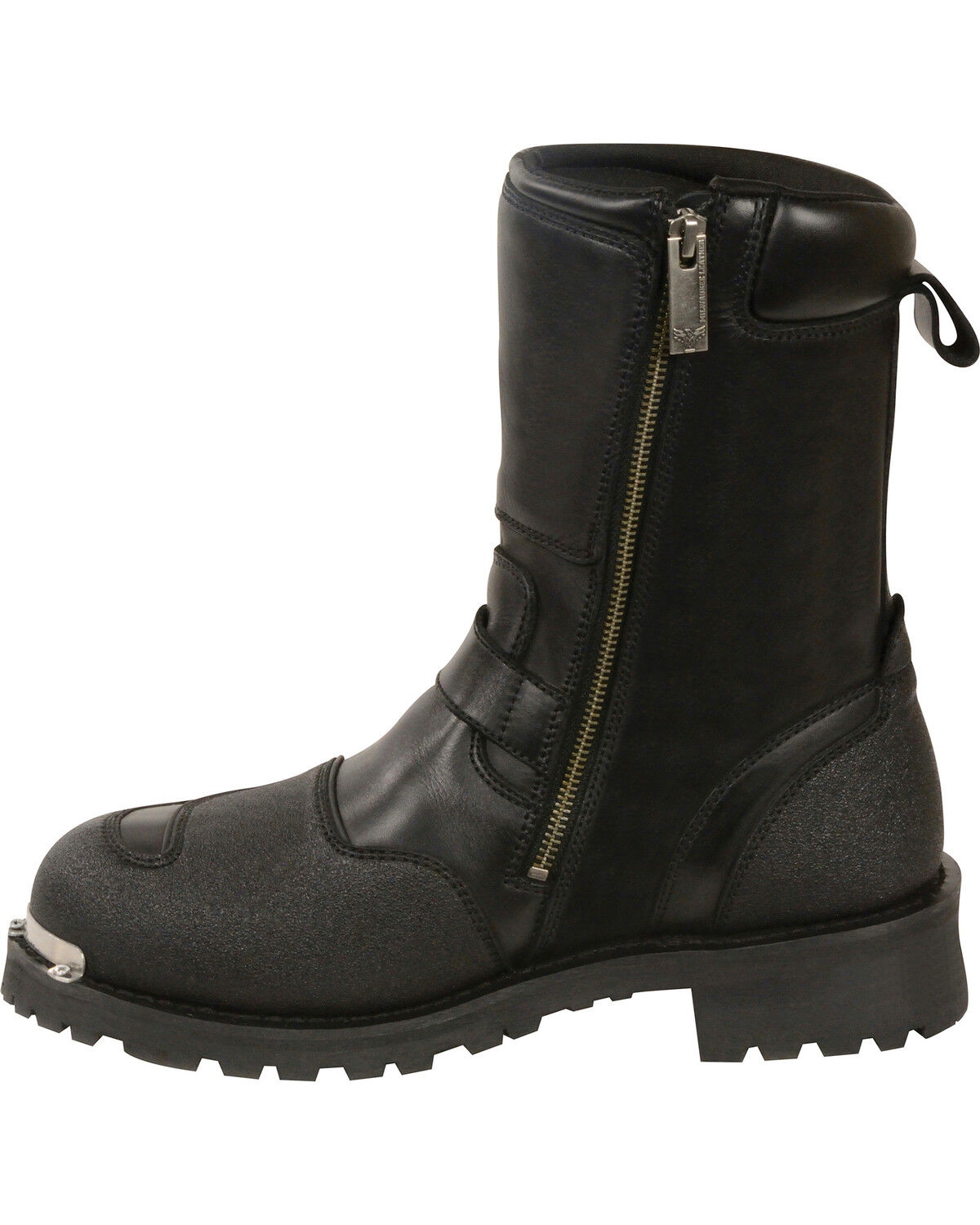 Image #2 - Milwaukee Leather Men's 9" Waterproof Gear Shirt Protection Boots - Round Toe, Black, hi-res