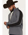 Image #2 - RANK 45&reg; Men's Bandana Color Block Softshell Jacket, Charcoal, hi-res