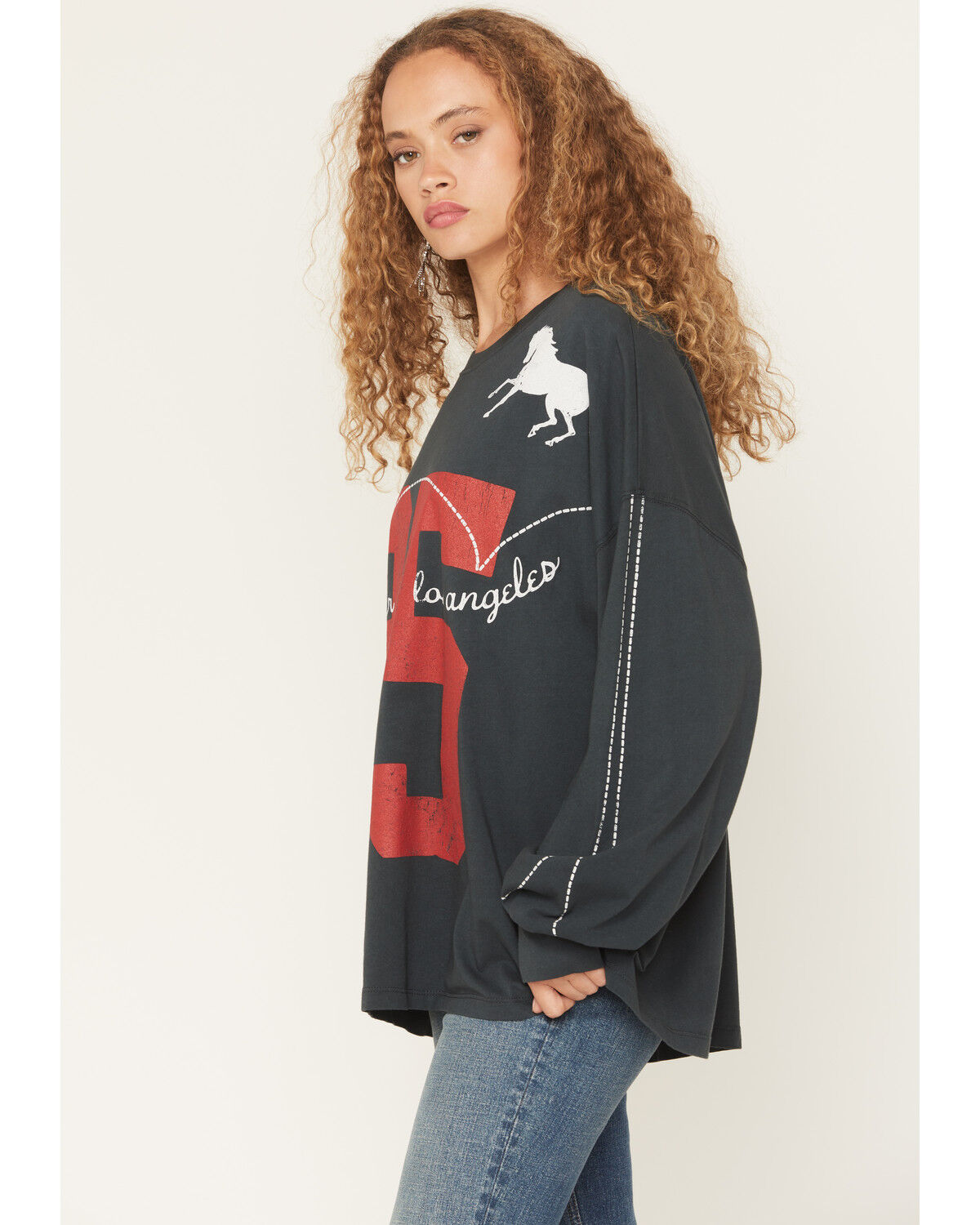 Image #2 - Daydreamer Women's 25 Long Sleeve Graphic Tee, Black, hi-res