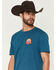 Image #3 - Howitzer Men's Liberty Short Sleeve Graphic T-Shirt, Blue, hi-res