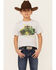 Image #1 - John Deere Little Boys' Digital Tractor Short Sleeve Graphic T-Shirt , Off White, hi-res