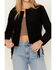 Image #3 - Shyanne Women's Faux Suede Fringe Jacket , Black, hi-res