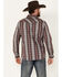 Image #5 - Moonshine Spirit&reg; Men's Ricochet Plaid Print Long Sleeve Snap Western Shirt, Purple, hi-res