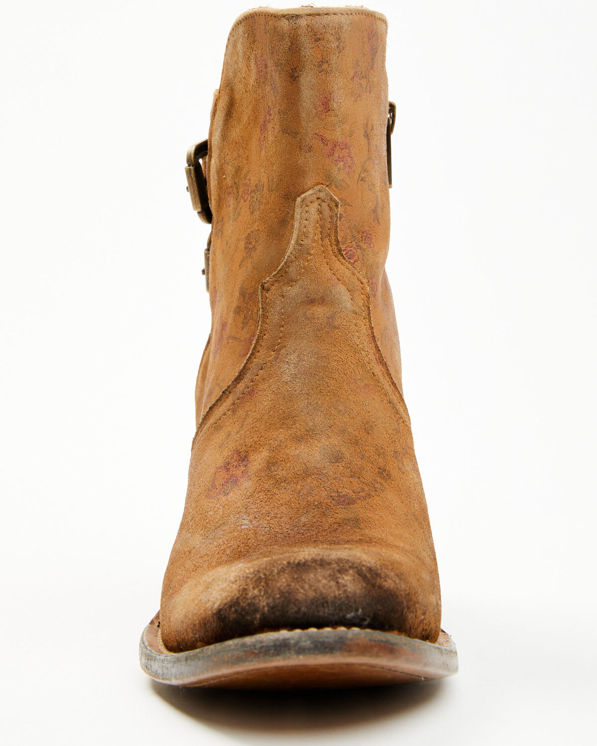Image #8 - Lucchese Women's Handmade 1883 Catalina Booties - Round Toe, Brown, hi-res