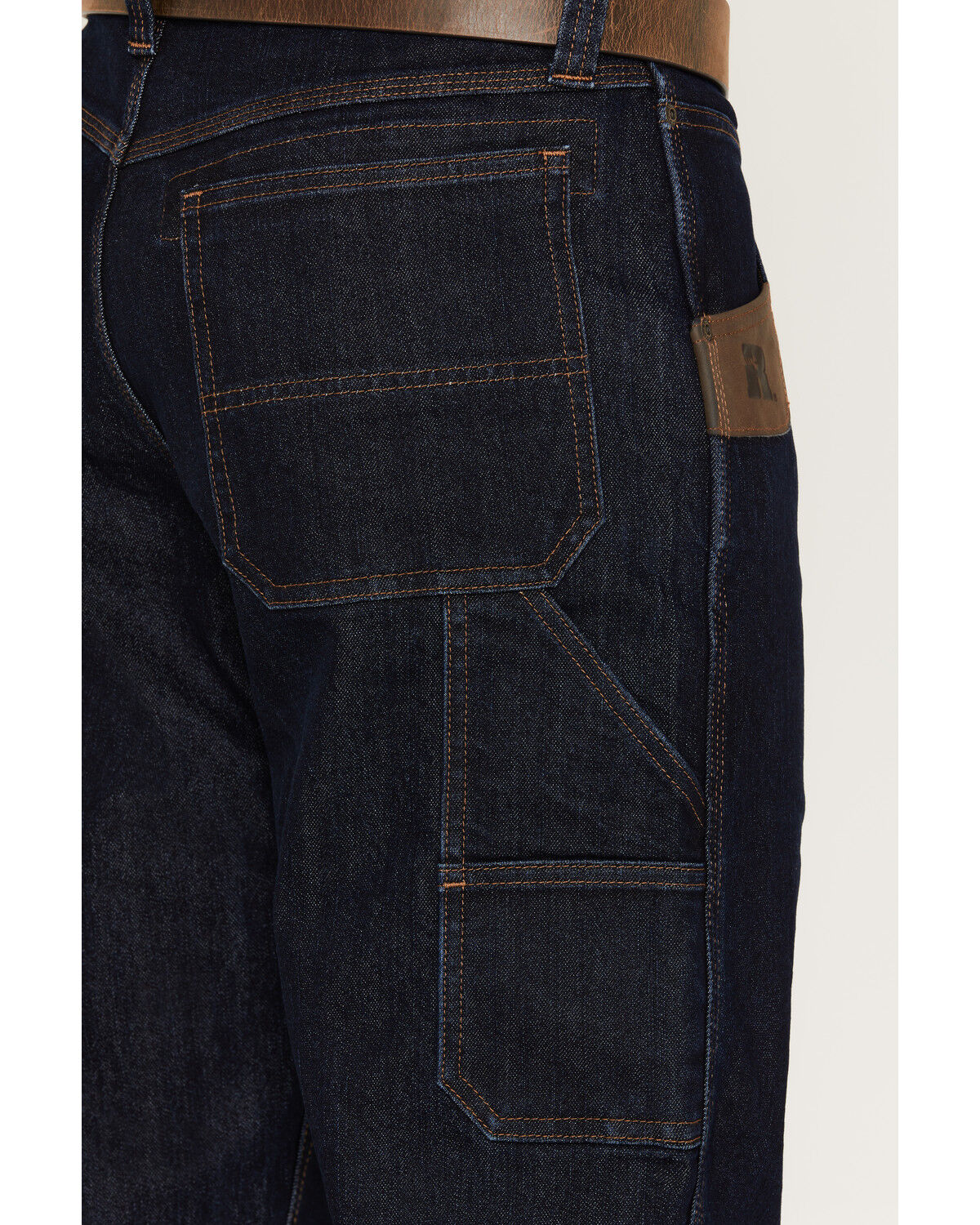 Image #4 - Wrangler RIGGS Men's Relaxed Fit Stretch Carpenter Work Jeans, Dark Wash, hi-res