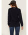 Image #3 - Ariat Women's FR USA Stretch Logo Long Sleeve Work Pocket T-Shirt, Navy, hi-res