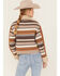 Image #4 - Cleo + Wolf Women's Cameron Southwestern Print Sweater Back Faux Suede Sherpa Lined Zip-Up Jacket , Caramel, hi-res