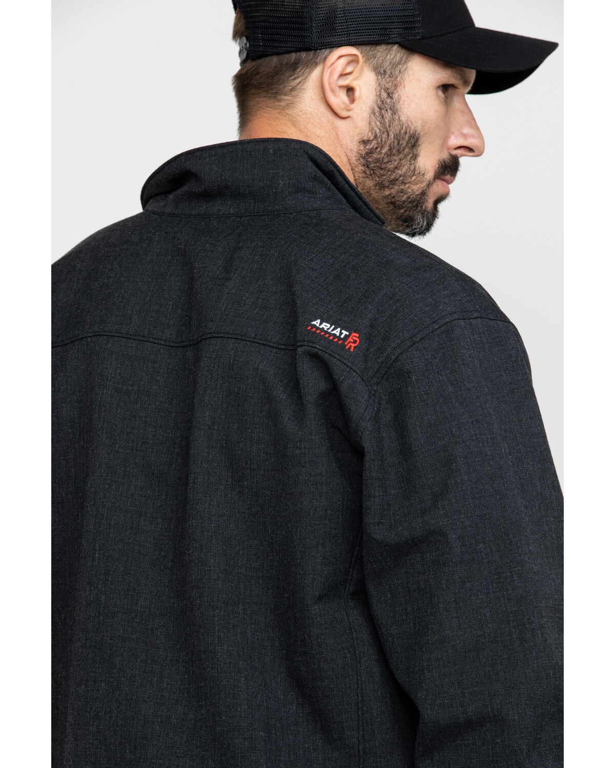 Image #5 - Ariat Men's FR Vernon Work Jacket, Black, hi-res