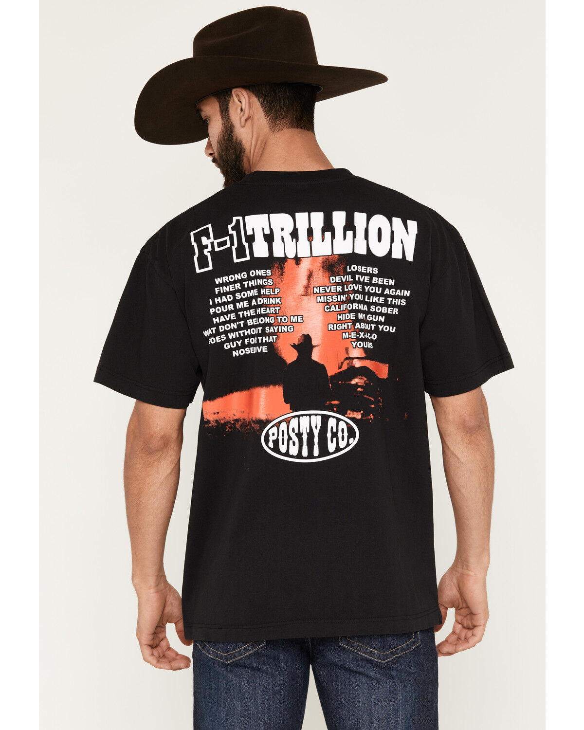 Image #4 - Post Malone Men's F-1 Trillion Short Sleeve Graphic T-Shirt, Black, hi-res