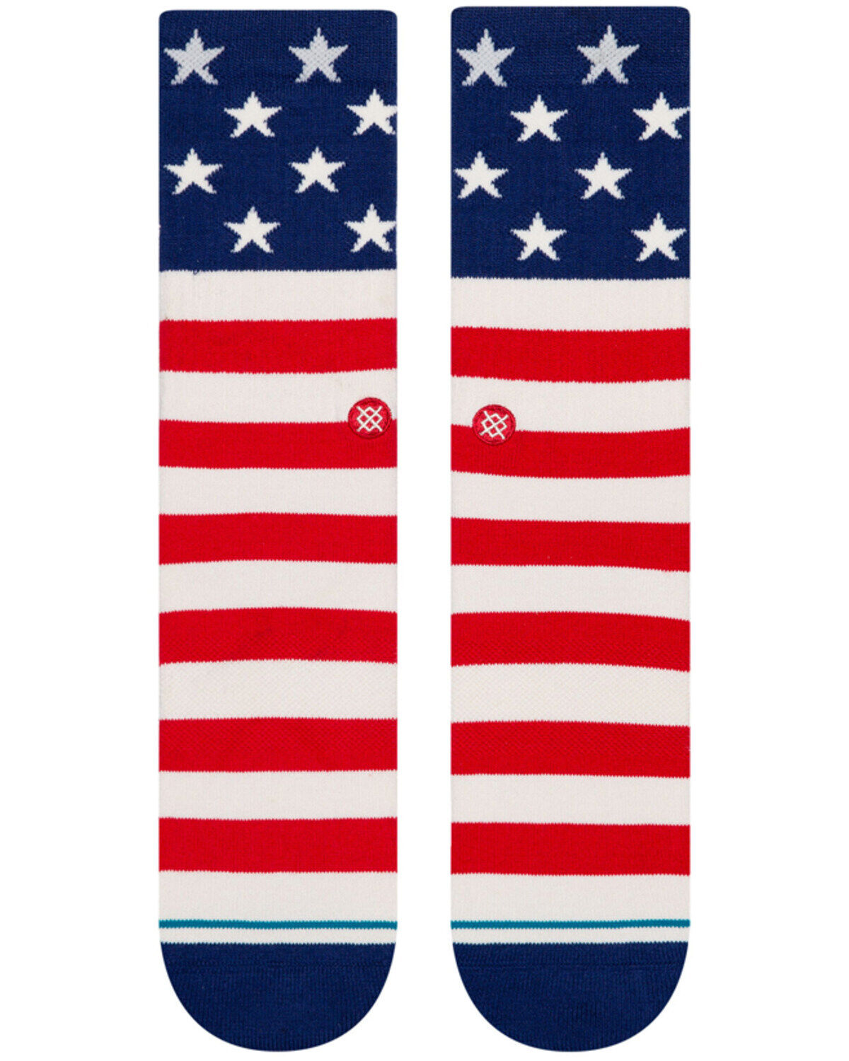 Image #2 - Stance Men's The Fourth Stars & Stripes American Old Glory Crew Socks, Red, hi-res