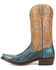 Image #3 - Dan Post Men's Exotic Snake Western Boots - Snip Toe , Blue, hi-res