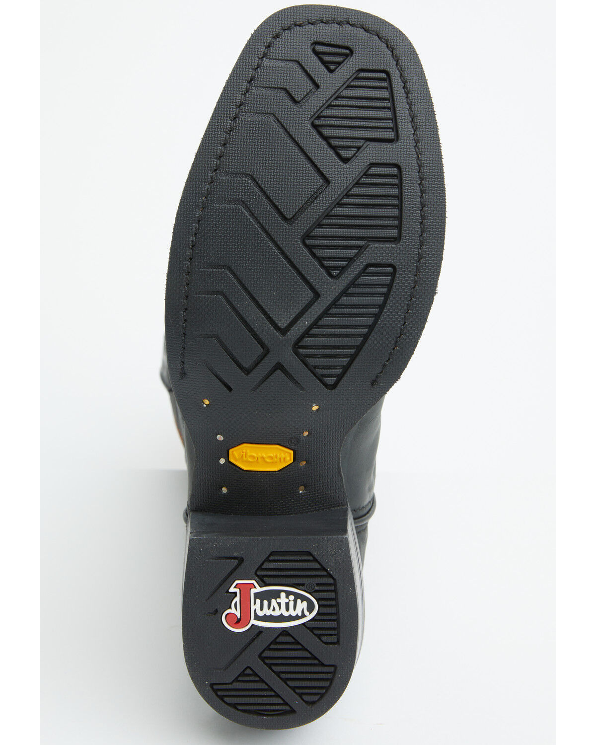 Image #7 - Justin Men's Frontier Cowboy Town Performance Western Boots - Square Toe, Black, hi-res