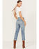 Image #3 - Lucky Brand Women's Medium Wash Mid Rise Boy Straight Jeans, Medium Wash, hi-res