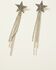 Image #1 - Idyllwind Women's Shooting Star Fringe Earrings, Silver, hi-res