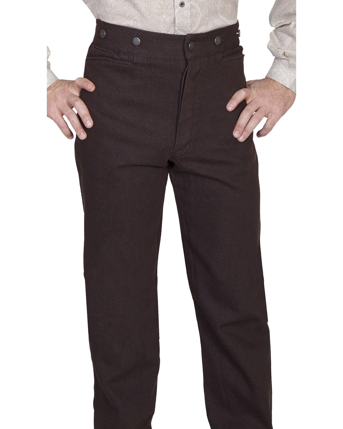 Wahmaker by Scully Raised Dobby Stripe Pants - Tall, Walnut, hi-res