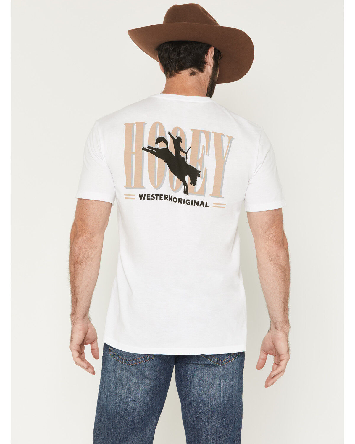 Hooey Men's Wild Ride Short Sleeve Graphic T-Shirt, White, hi-res
