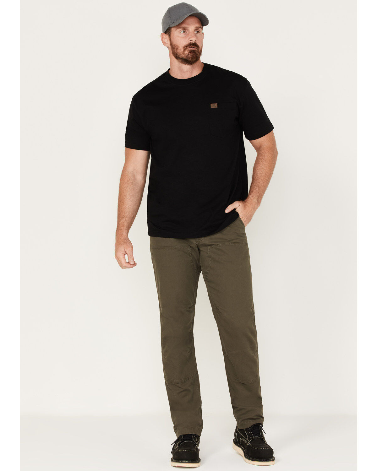 Image #1 - Carhartt Men's Rugged Flex&reg; Rigby Double-Front Straight Utility Work Pants, Medium Grey, hi-res