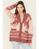 Image #1 - Wrangler Retro Women's Horse Cardigan, Pink, hi-res