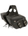 Image #3 - Milwaukee Leather Medium Zip-Off PVC Slanted Throw Over Saddle Bag, Black, hi-res